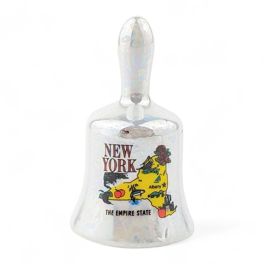 New York Miniature Bell State Travel Souvenir Porcelain Collectible 2