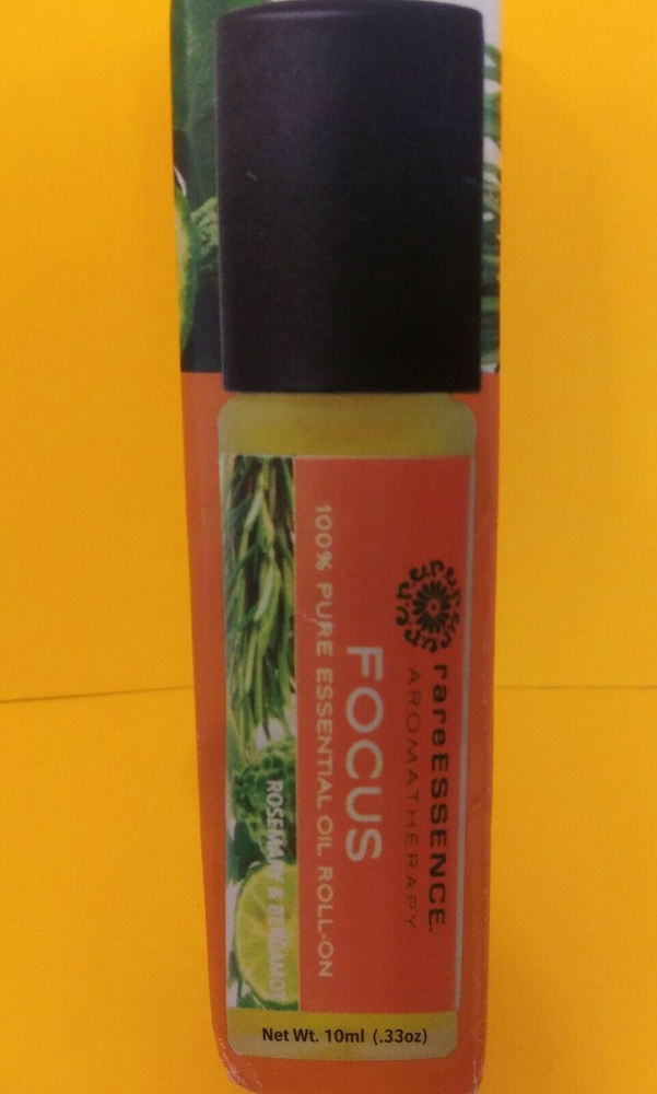 RareEssence Adults Aromatherapy Roll-On Focus Rosemary And Bergamont NEW