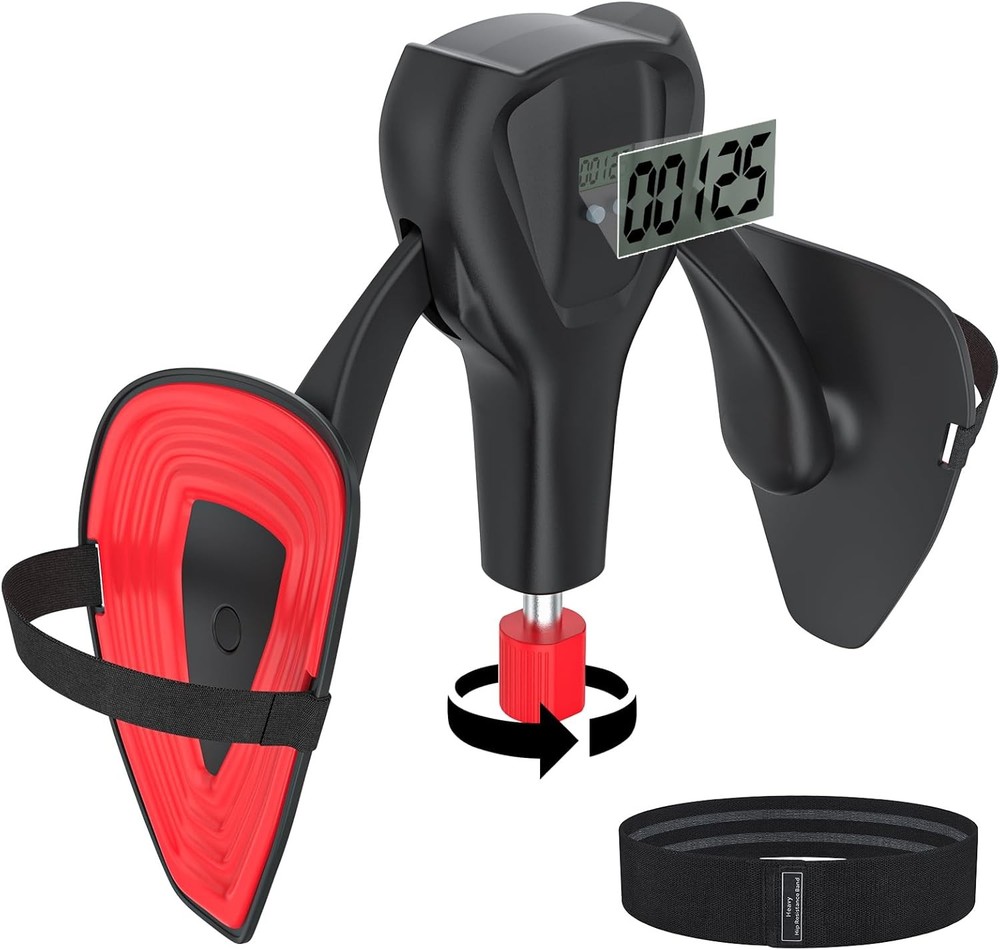 3rd Gen Thigh Master with 0-100 lbs Adjustable Resistance in Sleek Black