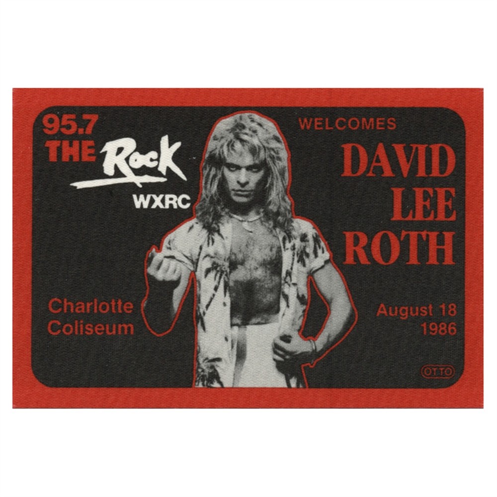 David Lee Roth 1986 Eat 'em and Smile Concert Tour Promo Backstage Pass