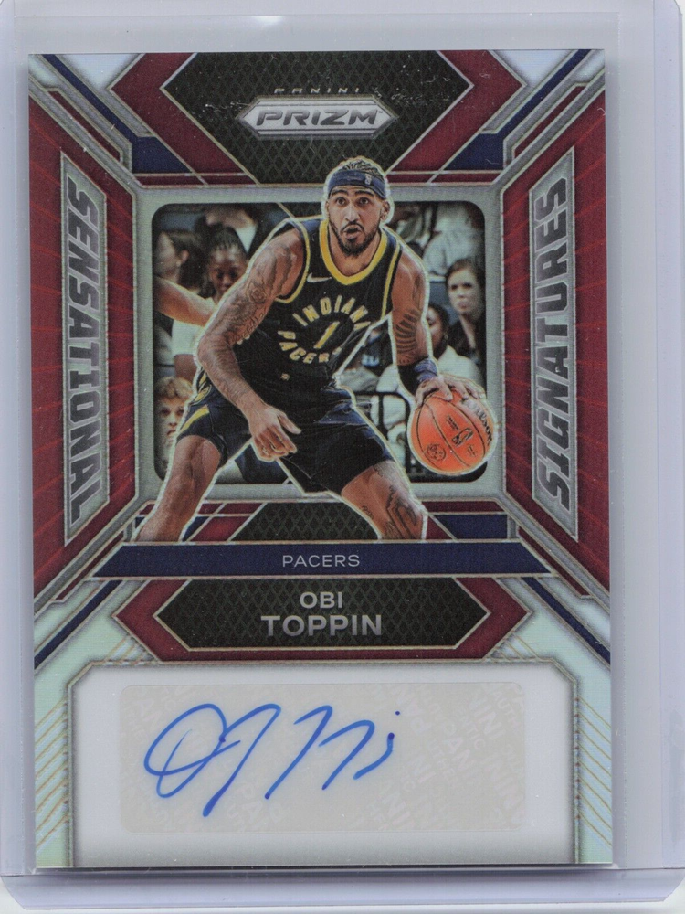 2023-24 OBI TOPPIN 09/99 AUTO PANINI PRIZM SENSATIONAL SIGNATURES