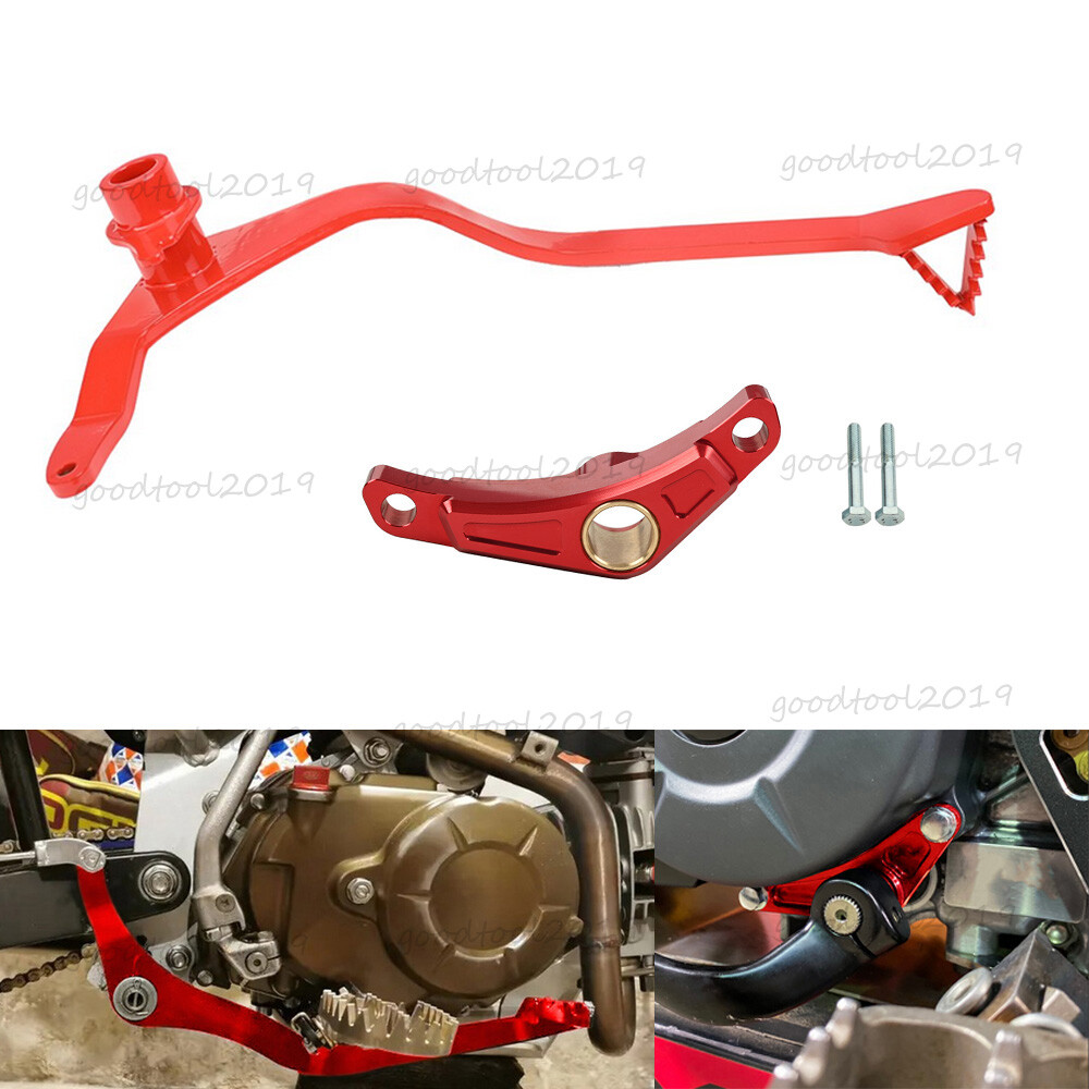Upgrade Your Honda CRF110F with Red Shift Shaft Brace and Brake Lever Support