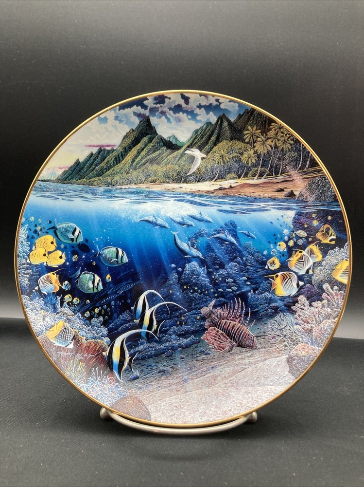 La’ie’s Sacred Princess Underwater Paradise Danbury Mint Collector Plate ~