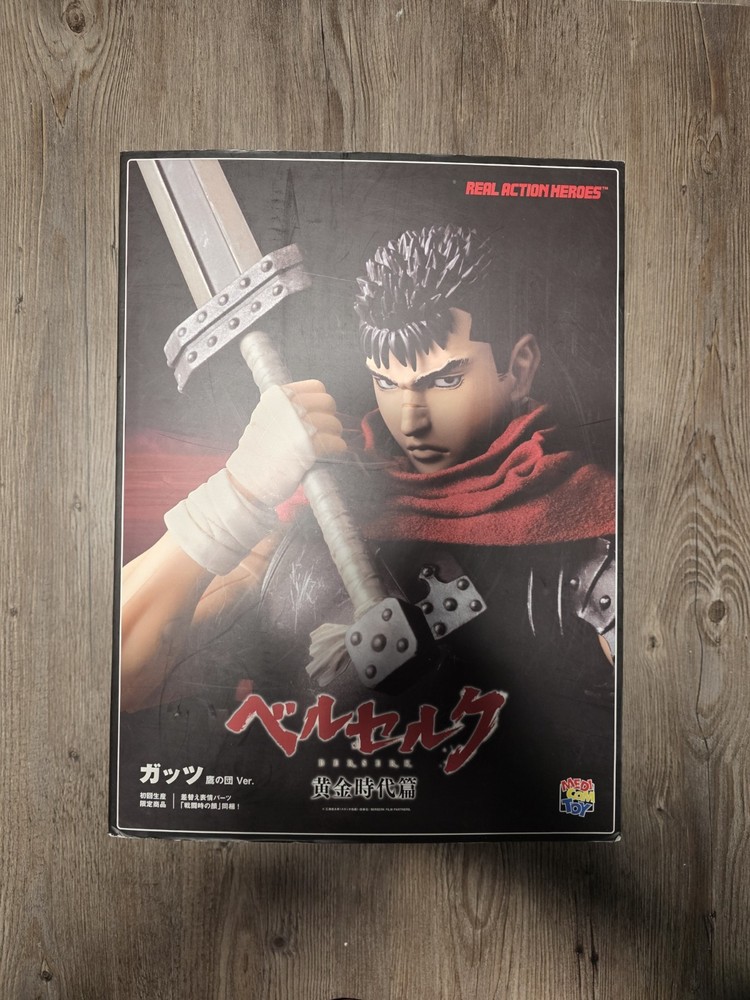 Medicom Toy Real Action Heroes Berserk Guts RAH No.636 Boxed Adjustable Figure