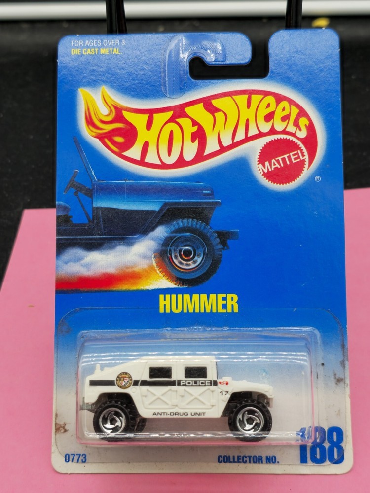 1991 Hot Wheels Hummer Collector No. 188 Police Anti Drug Unit HW6