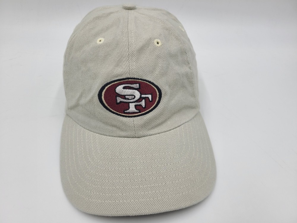 Vintage San Francisco 49ers Team NFL Adjustable Hat Cap Men Women Football Beige
