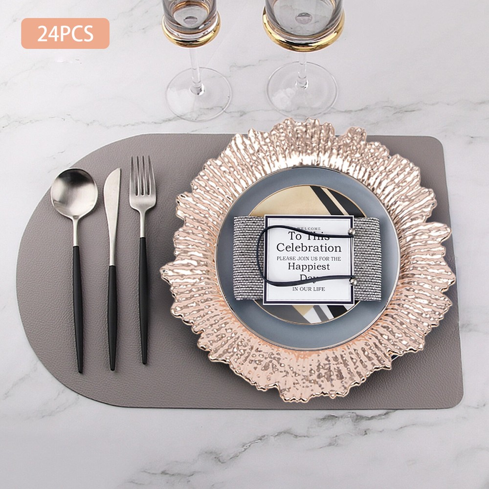 24 Pcs Charger Plates 12.6