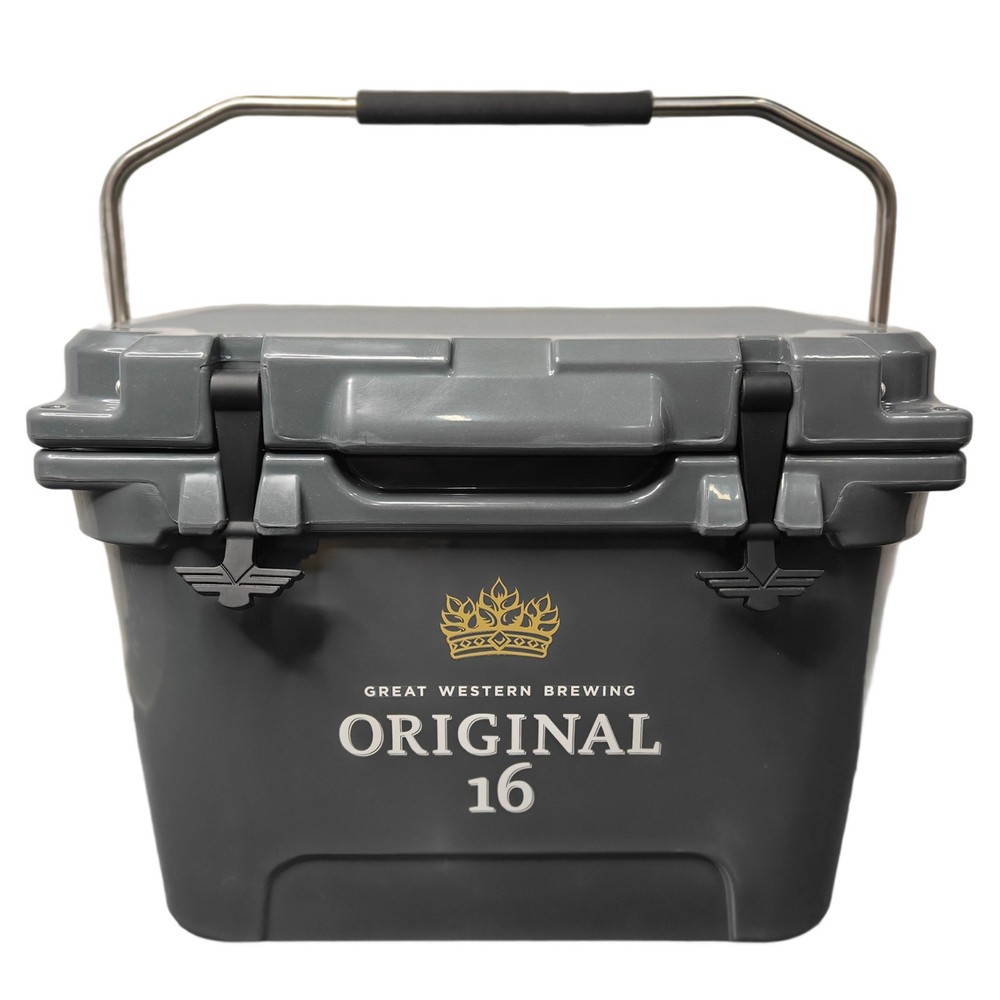 Hard Plastic 21 Quart Heavy-Duty Cooler with Metal Handle，Ultimate Insulation