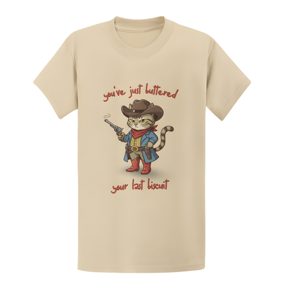 Funny Cowboy Cat T-Shirt - Meowdy Partner Cozy Gift Tee - Cozy Cat T-Shirt