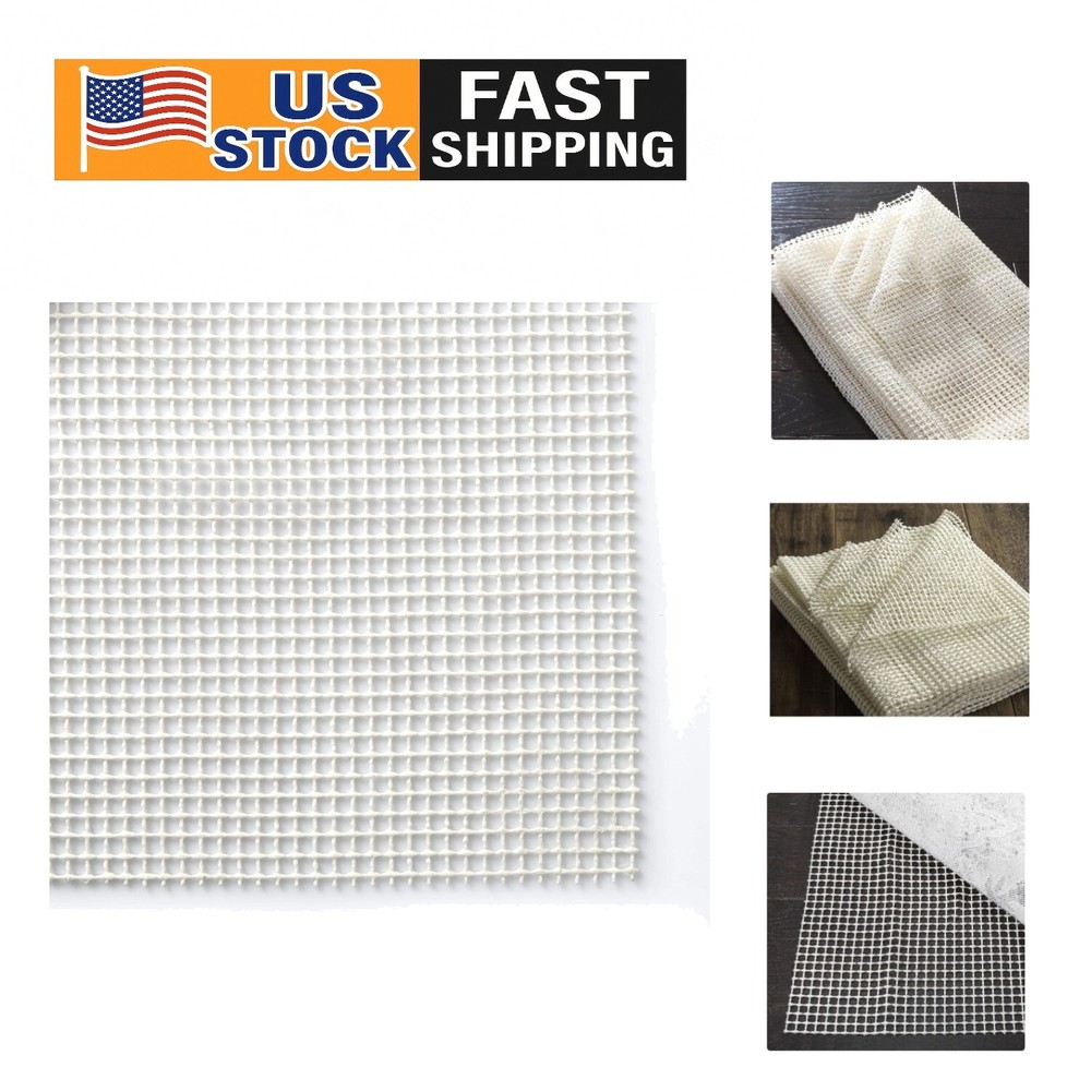 Non-Slip Rug Pad for Hardwood & Tile - Durable & Hand Washable