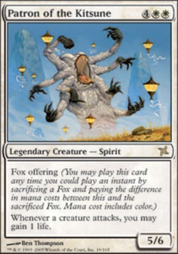 1x Patron of the Kitsune Heavy Play MTG Magic - Kid Icarus -