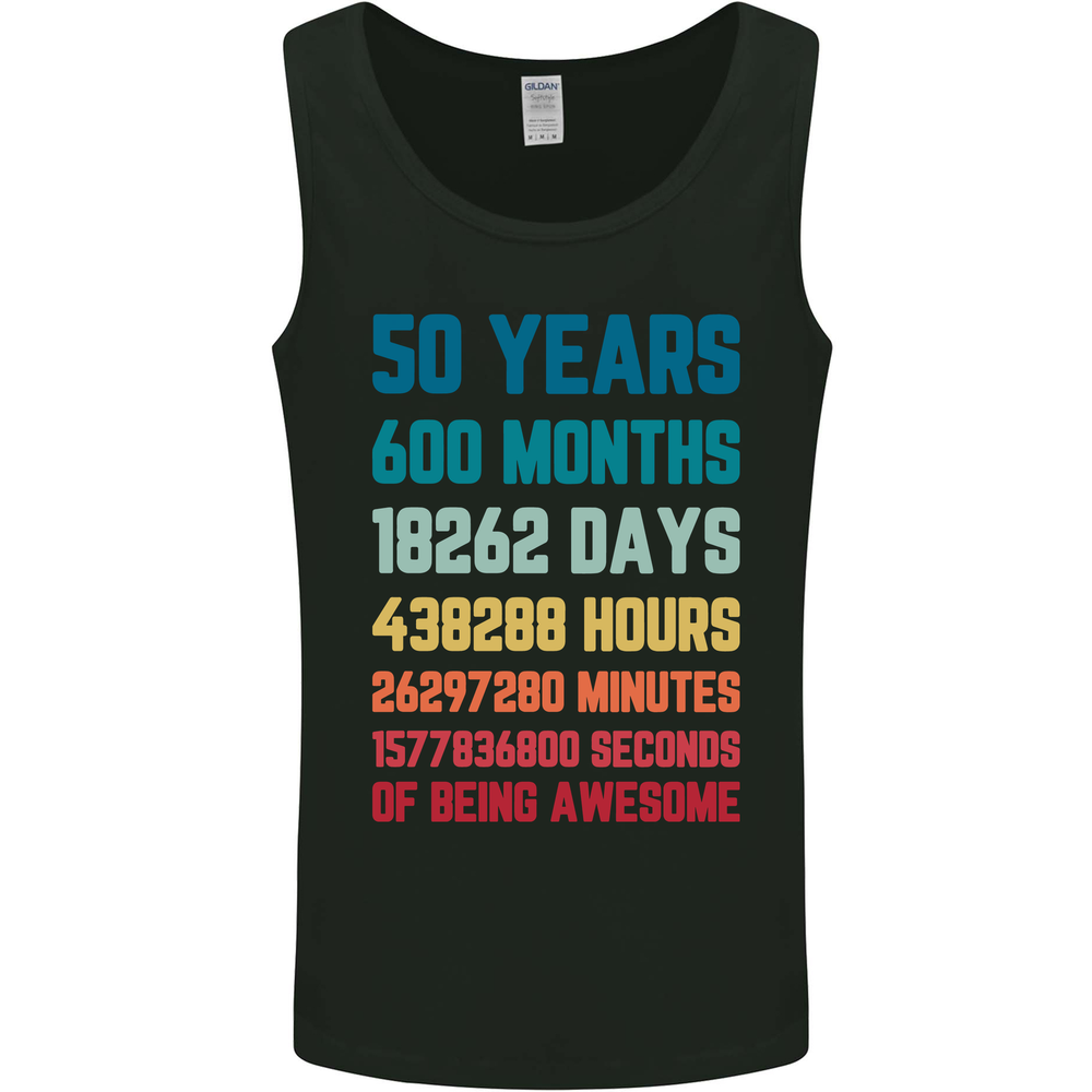 50th Birthday 50 Year Old Mens Vest Tank Top