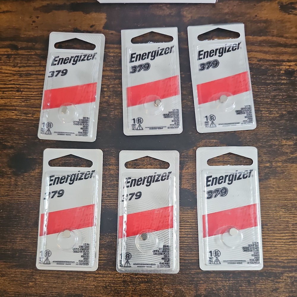 (6 Pack) Energizer Silver Oxide Watch/ Electronic Battery #379 1.5V 379BPZ