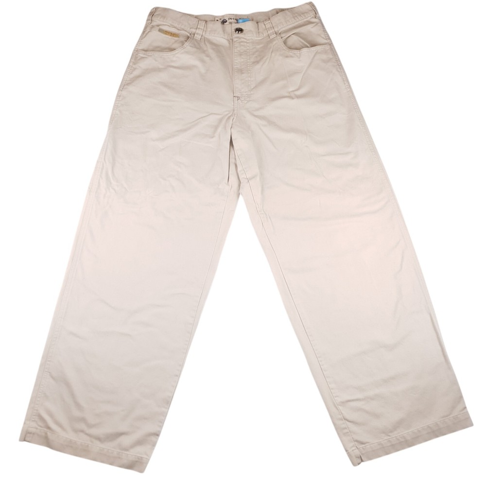Phys.Sci Jeans Mens 36x32 Vintage Baggy Carpenter Khaki Pants Skater Jnco Style