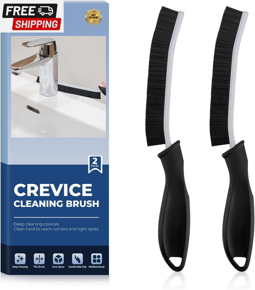 Crevice Cleaning Brushes, Cleaner Scrub Brush Tool for Hard to Reach Tight Space