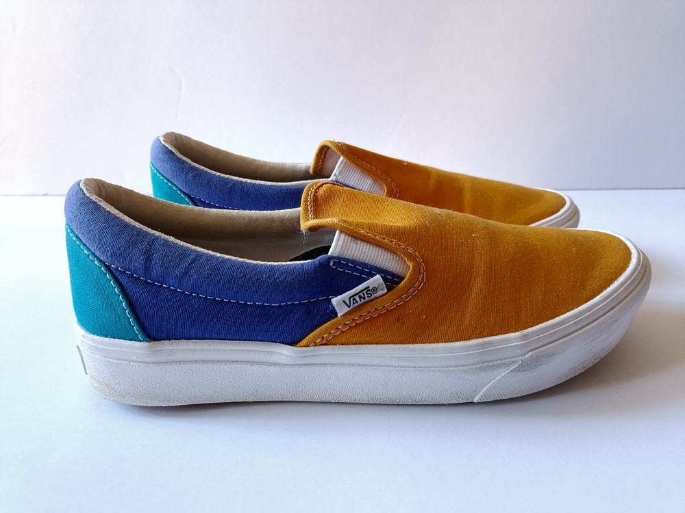Vans Classic Slip On Shoes Men's Size 6.5 Multi Colorblock Low Top