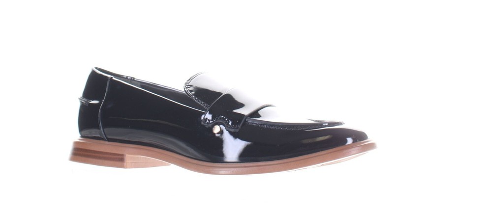 Franco Sarto Womens Kira Black Loafers Size 6 (7815357)
