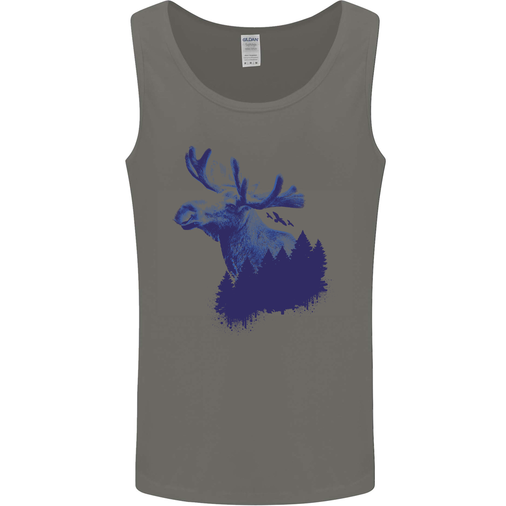 Moose Forest Ecology Environment Mens Vest Tank Top