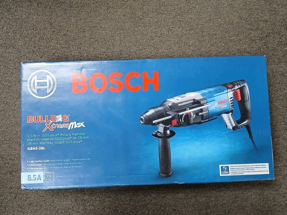Bosch GBH2-28L 1-1/8 inch SDS-Plus Bulldog Xtreme MAX Rotary Hammer (E10039214)
