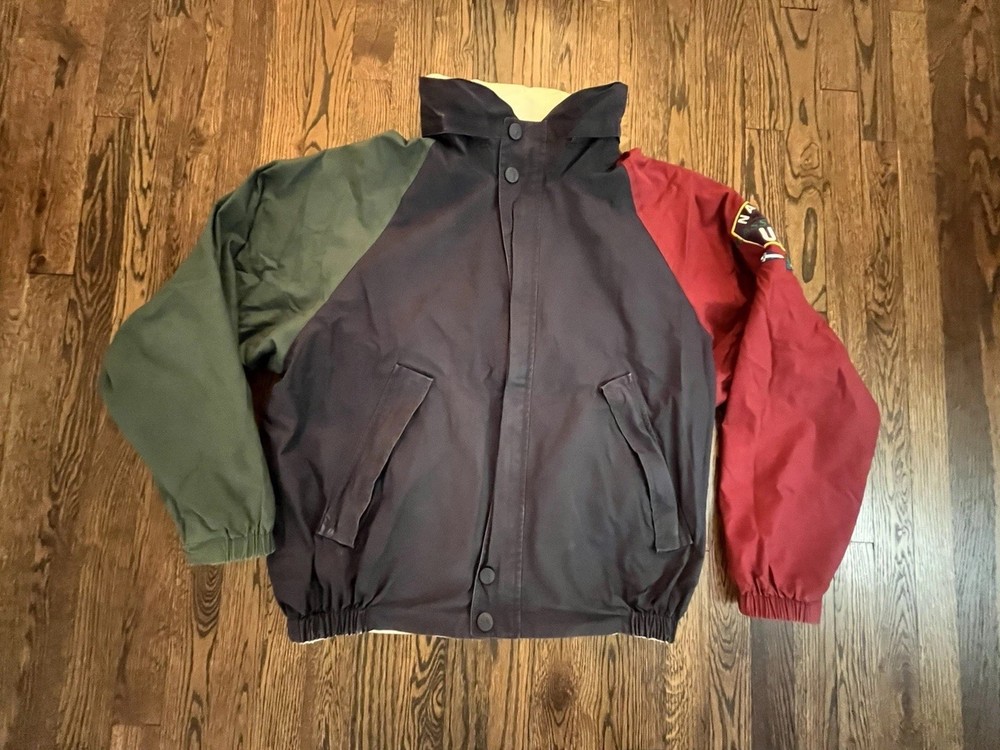 Nautica Vintage 90s Y2K Reversible Mens Jacket Size Large