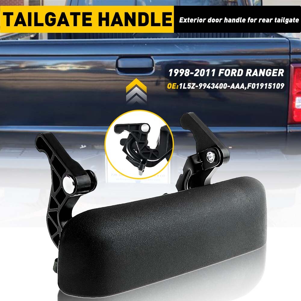 Fits Ford Ranger Tailgate Handle Rear Exterior Outside Outer Lift Gate Textured