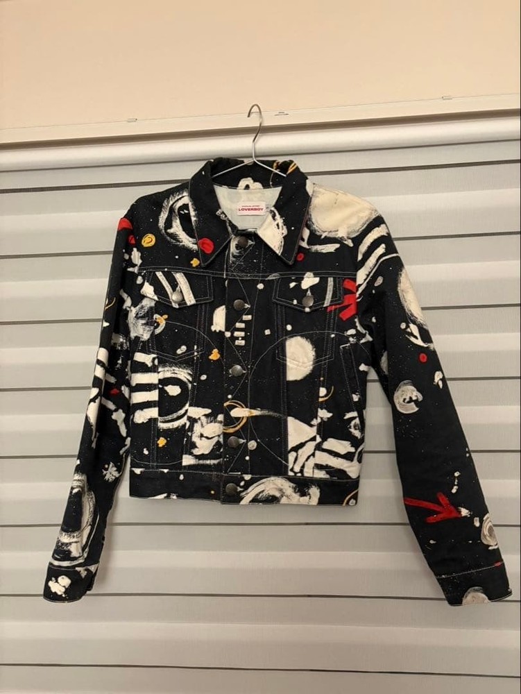 CHARLES JEFFREY LOVERBOY Art Denim Jacket S Size Multicolor from Japan