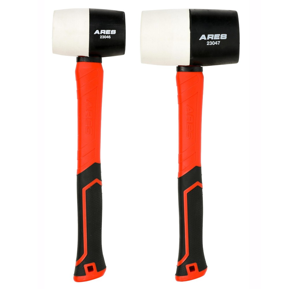 2-Piece Fiberglass Soft Mallet Set with Black & White Heads
