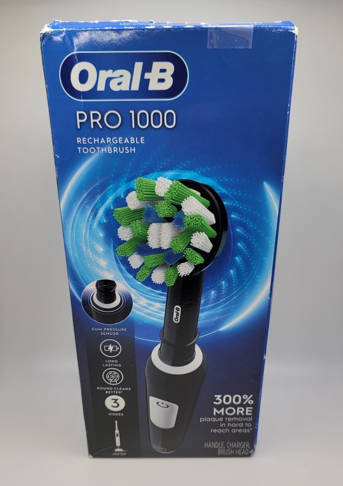 Oral-B Pro 1000 CrossAction Electric Toothbrush Black - Open Box
