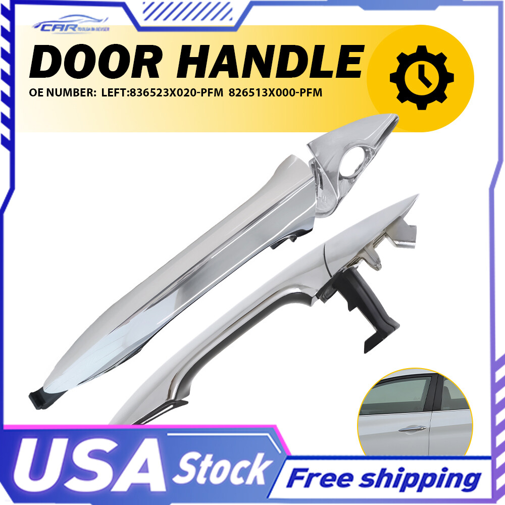 Chrome Exterior Handle Door For Hyundai 2011-16 Elantra Front Rear Left Outer