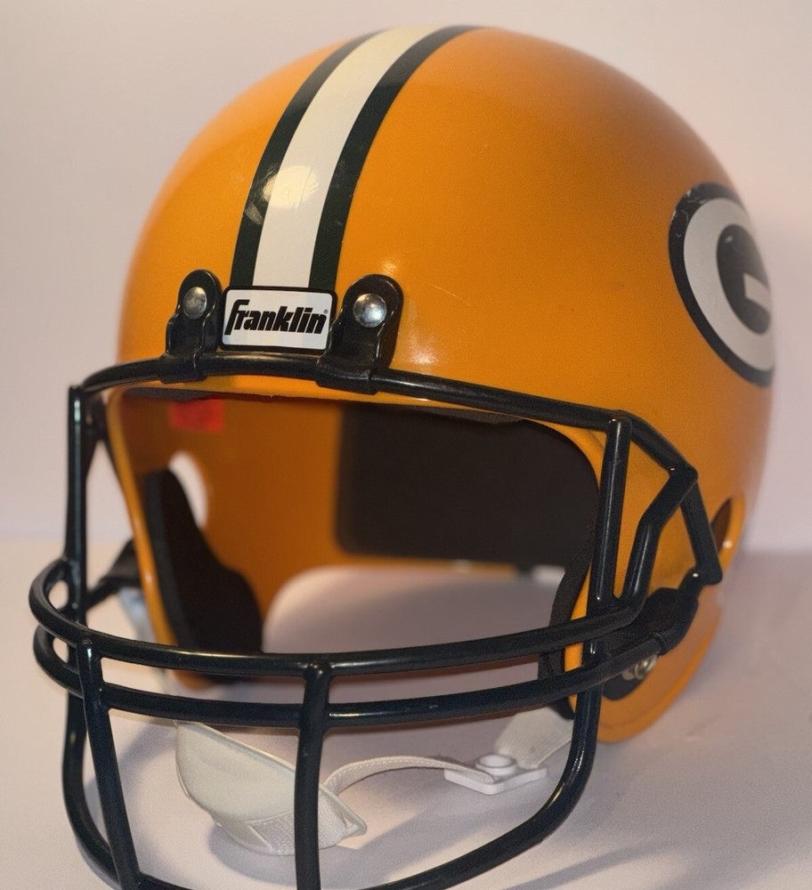 Franklin Green Bay Packers Youth Size Football Helmet Not For Contact Vintage