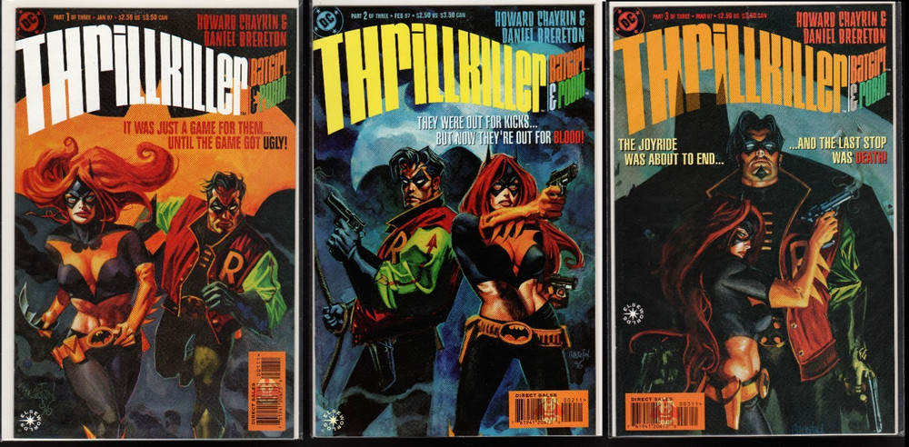 Batgirl & Robin Thrillkiller #1,2,3  (9.6/9.8 NM+/MT) 1997 COMPLETE SET DC