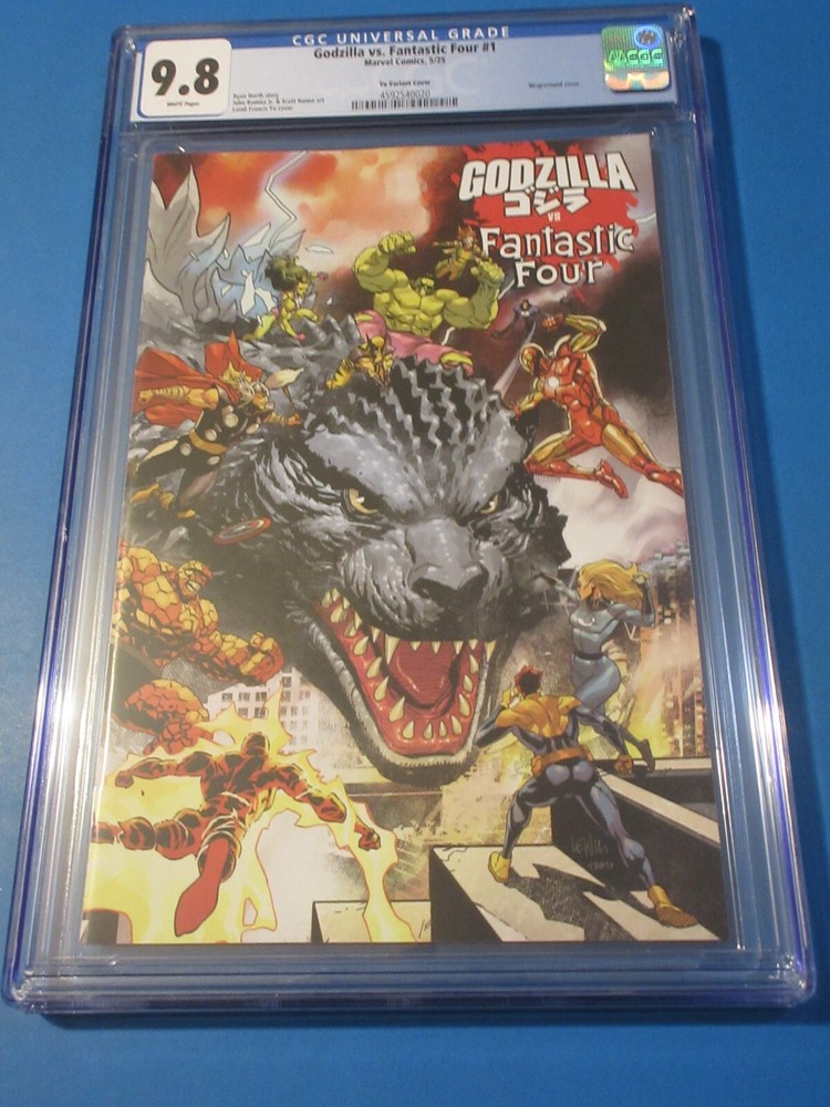 Godzilla vs Fantastic Four #1 Yu Variant CGC 9.8 NM/M Gem Mint Rare