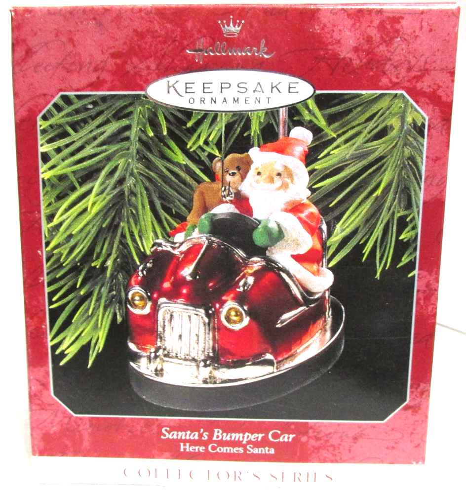 HALLMARK KEEPSAKE SANTA'S BUMPER CAR HERE COMES SANTA #20 1998 QX6283