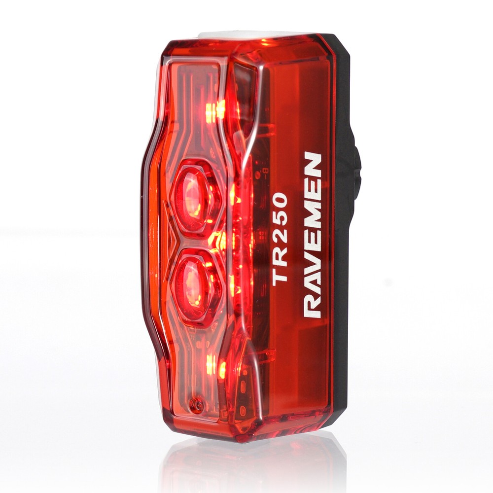 RAVEMEN TR250 Bike Brake Light Bicycle Tail Light USB Rechargeable Auto On-Off