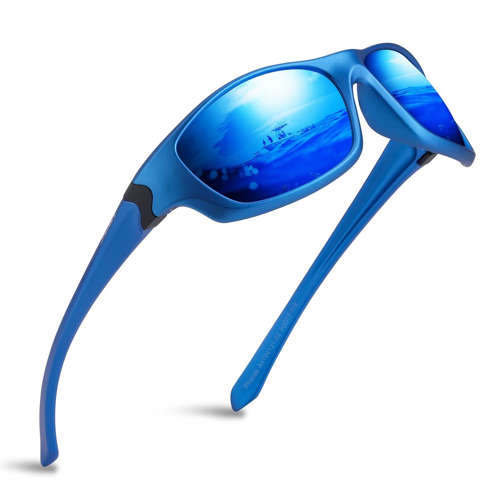 Polarized Sports Sunglasses Phocas for Men Women,Wrap Around Design Lightweig...