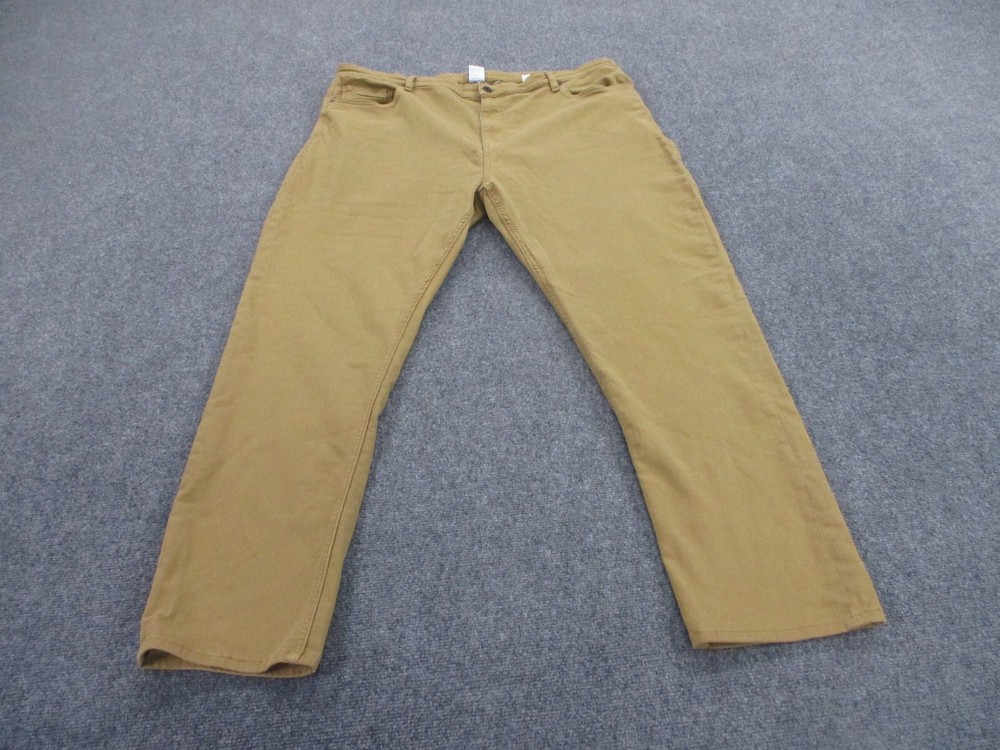 Perfect Jean NYC Pants Adult 44 X 32 Slim Canvas Khaki Thick Outdoors Mens