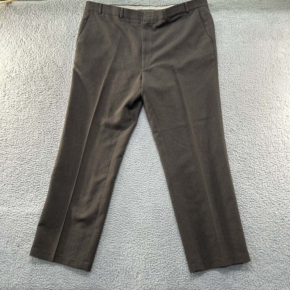 VTG Levis Travelers Dress Pants Mens 42 (42X30) Brown Slacks Office