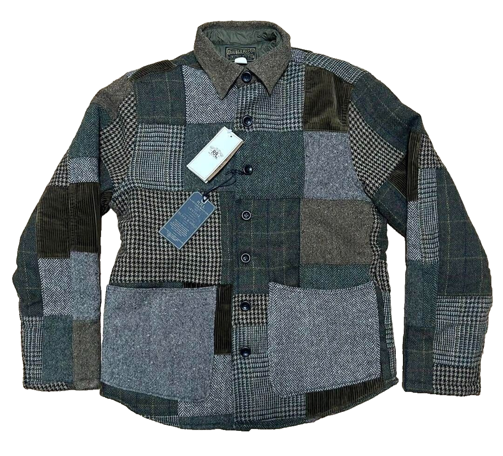 RRL Ralph Lauren Limited Patchwork Tweed Overshirt Jacket Men's w/tag