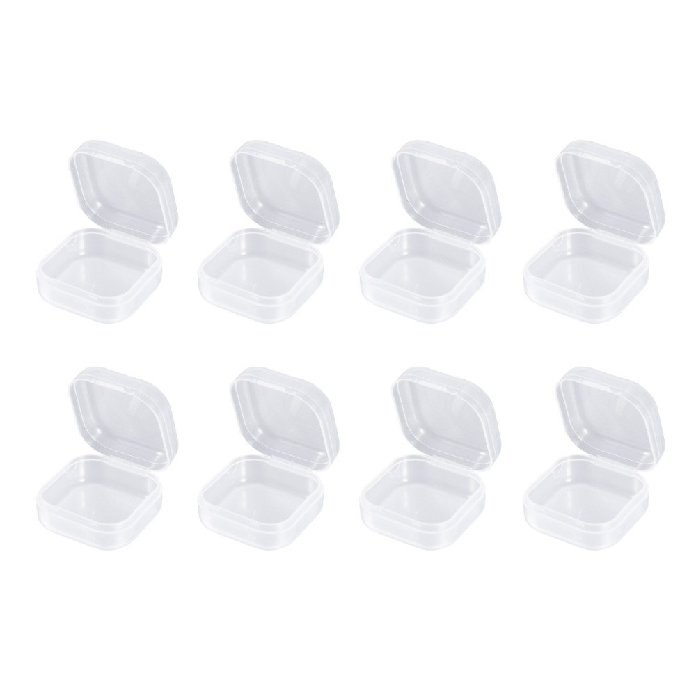 24-Piece Small Clear Plastic Storage Boxes for Organizing Mini Items