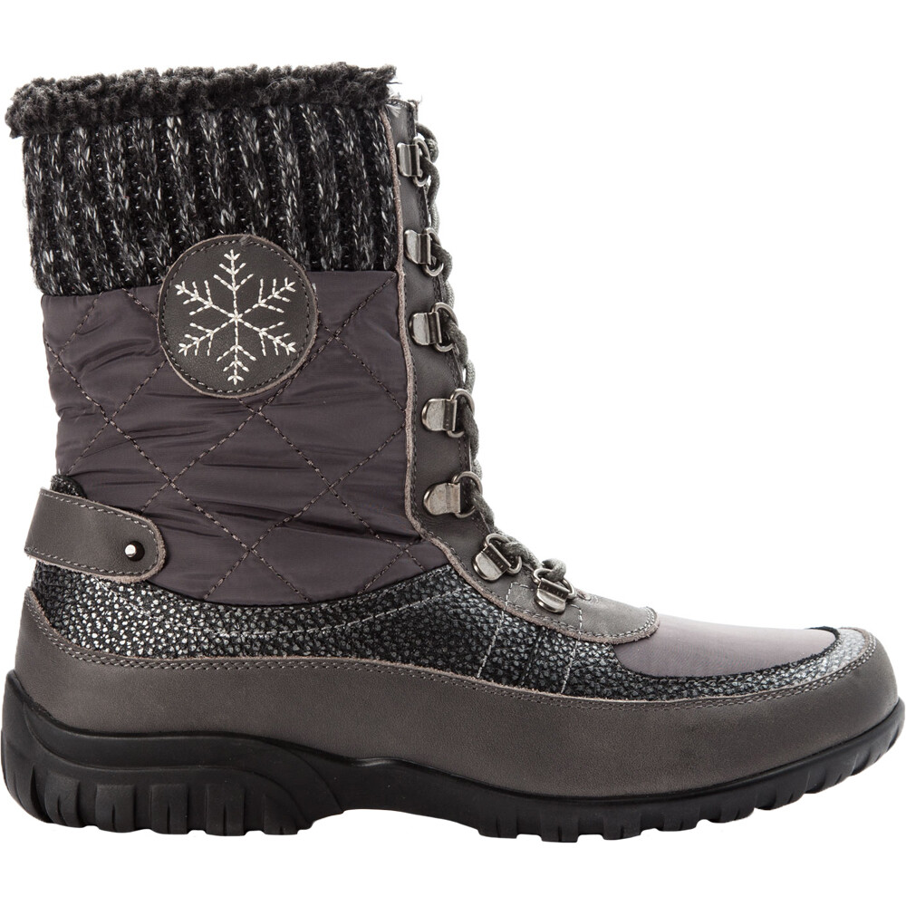 Propet Delaney Frost Snow  Womens Grey Casual Boots WFV032SGRY