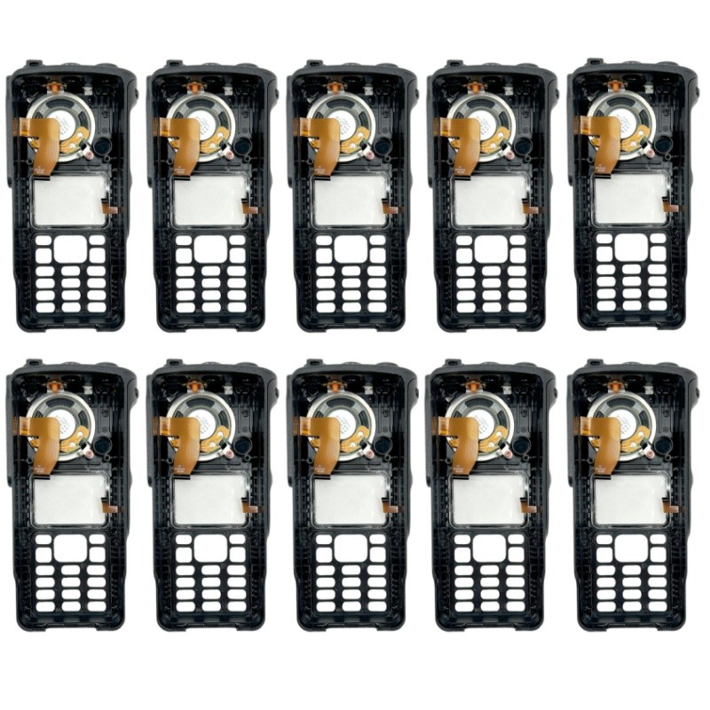 10Pack Black Replacement Front Housing Case Kit With Speaker for XPR7550E Radio