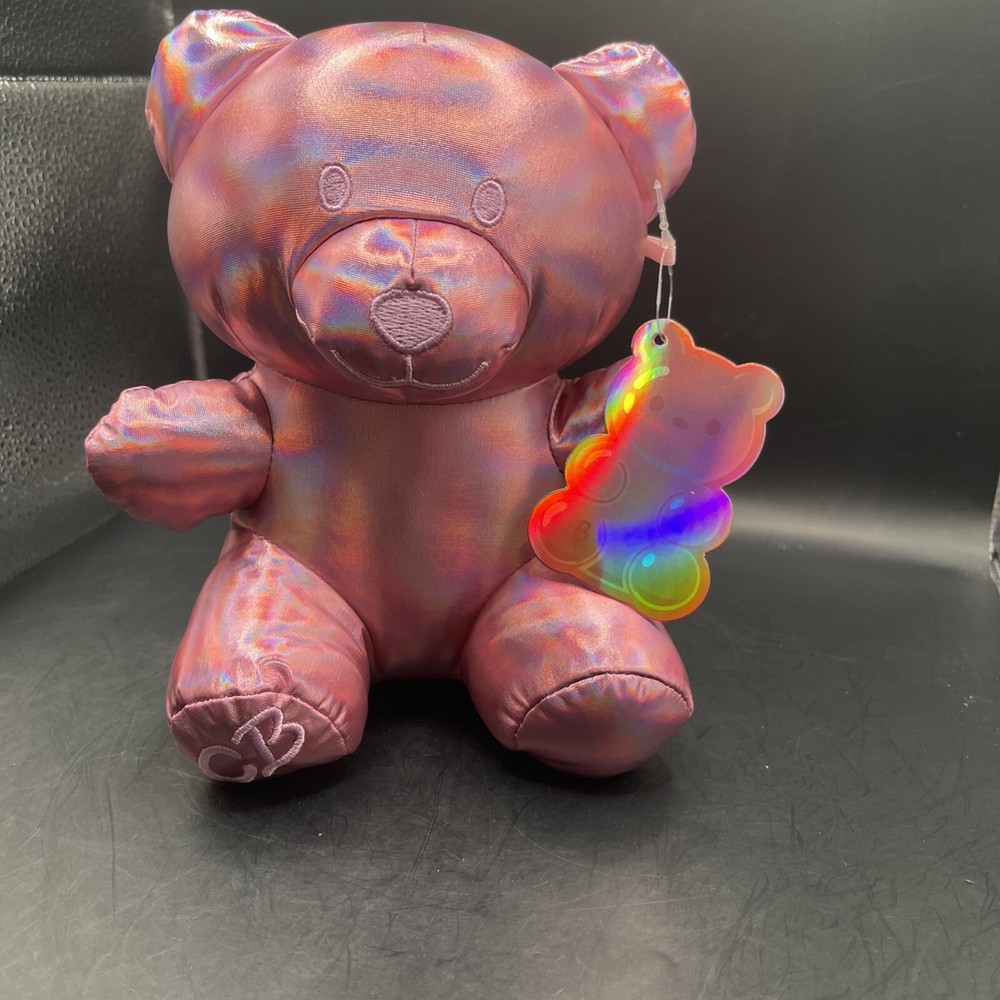 Metallic Purple 8in Candy Bear Plush for Valentine Gifts  