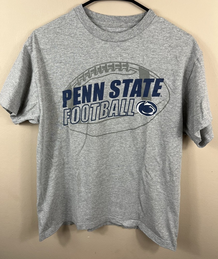 Penn State Nittany Lions Football TShirt NCAA Adult Sz Small Champs Brand Grey