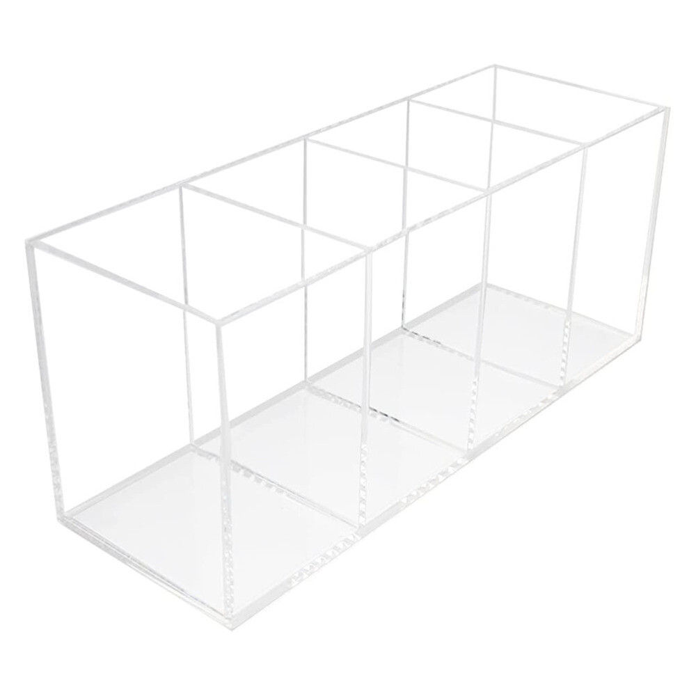 Acrylic Pen Holder Desktop Storage Box Modern Design Office