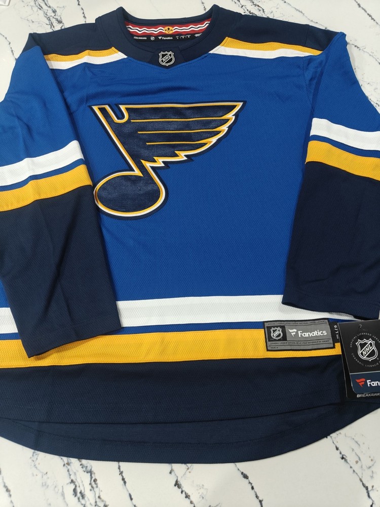 St. Louis Blues Fanatics Jersey Breakaway Home Men’s Size Large NWT NHL