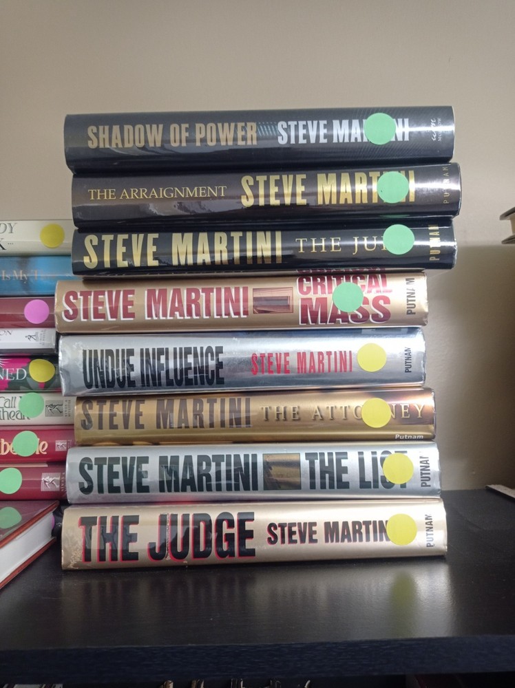 Lot of 10 Signed First Edition Hardcover Bestsellers Thrillers -read description