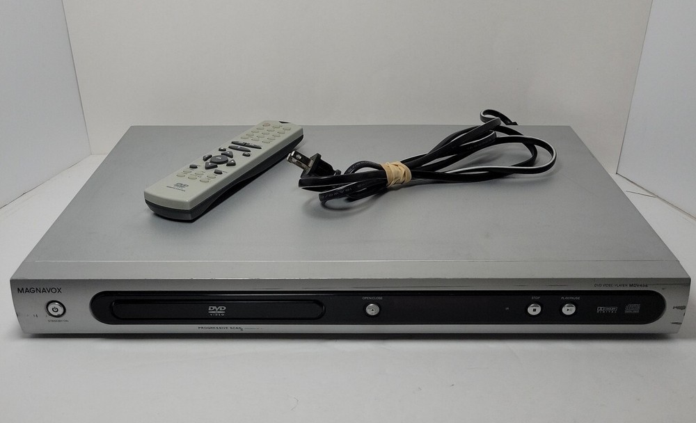 Magnavox MDV458/17 DVD Player with Remote Progressive Scan 120V Tested Works