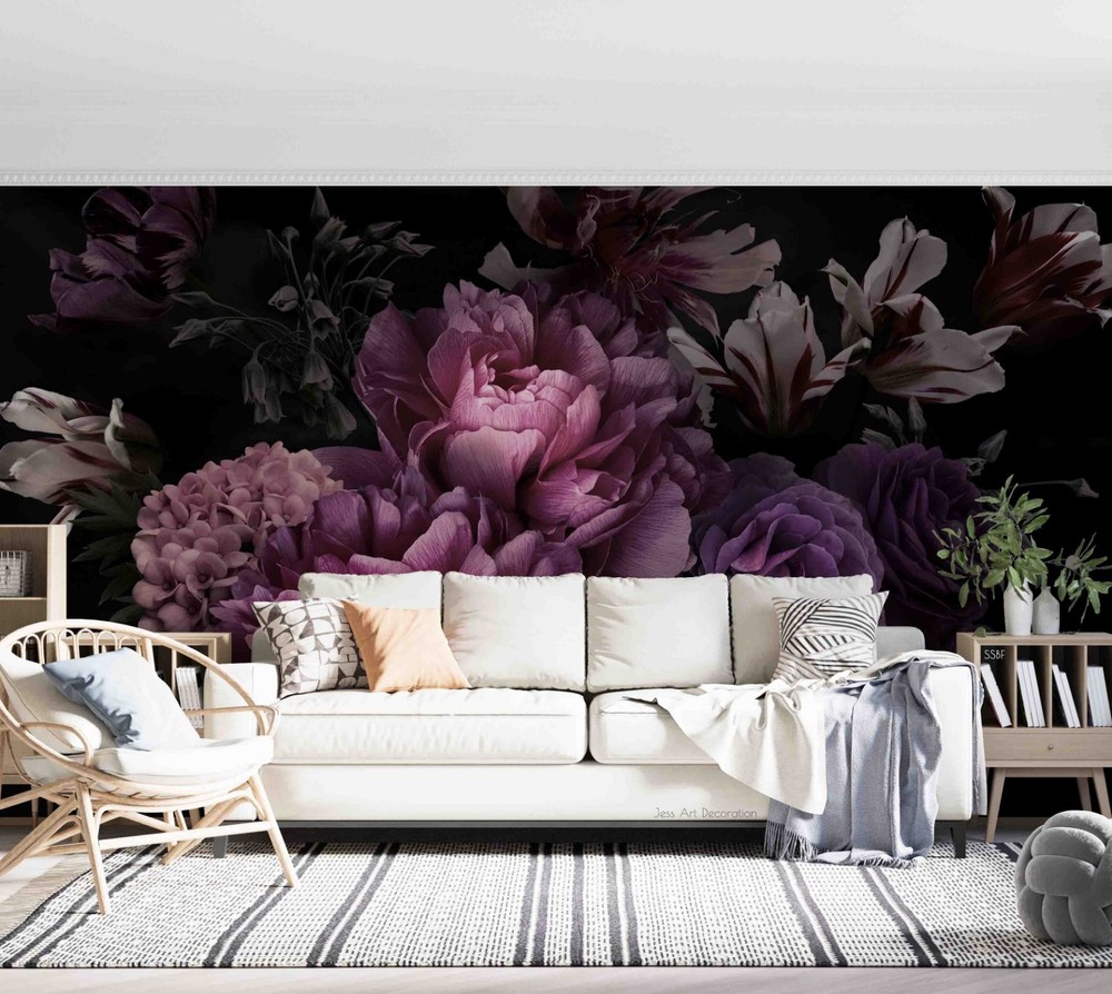 3D Flowers Plants Close-up Wall Murals Wallpaper Murals Wall Sticker