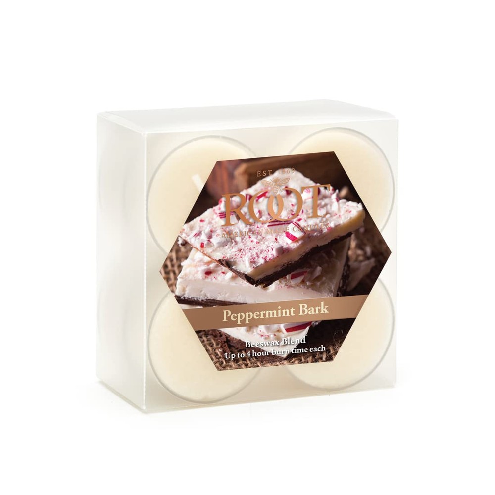 Holiday Scented Tealight Candles Beeswax Blend 4-Hour Burn Time Pack of 8