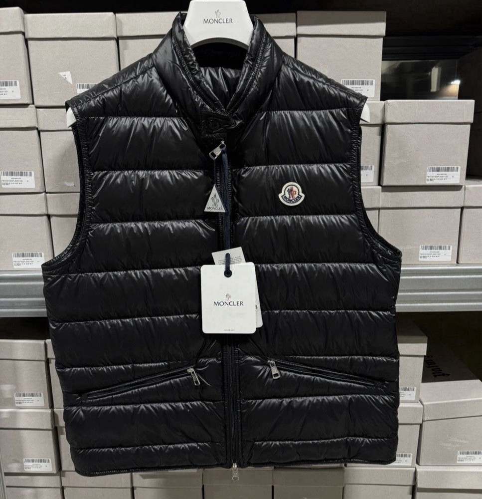 Moncler Gui Down Puffer Vest | 100% Authentic | NWT | L / 3 | Black